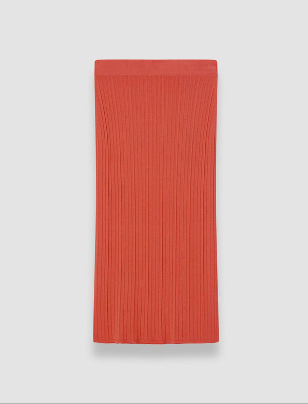joseph Viscose Rib Knit Skirt Sundown