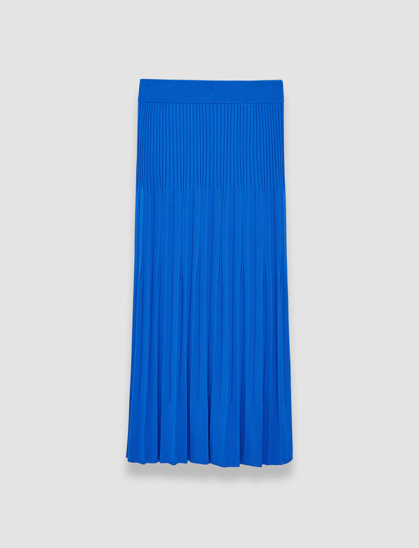 joseph Viscose Rib Knit Skirt Ultramarine