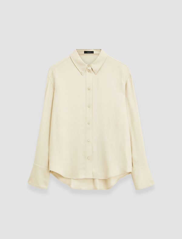 joseph Viscose Twill Felicien Blouse Oat