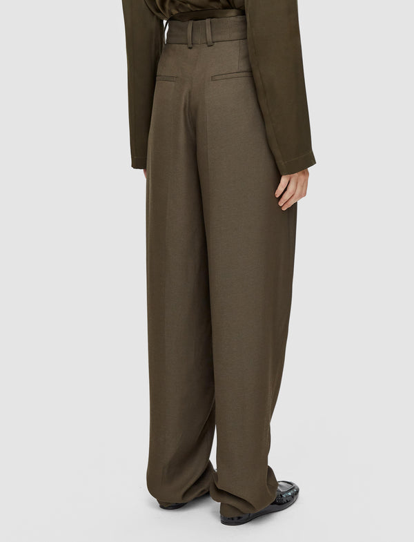 Joseph Viscose Twill Germain Trousers Hass Avocado