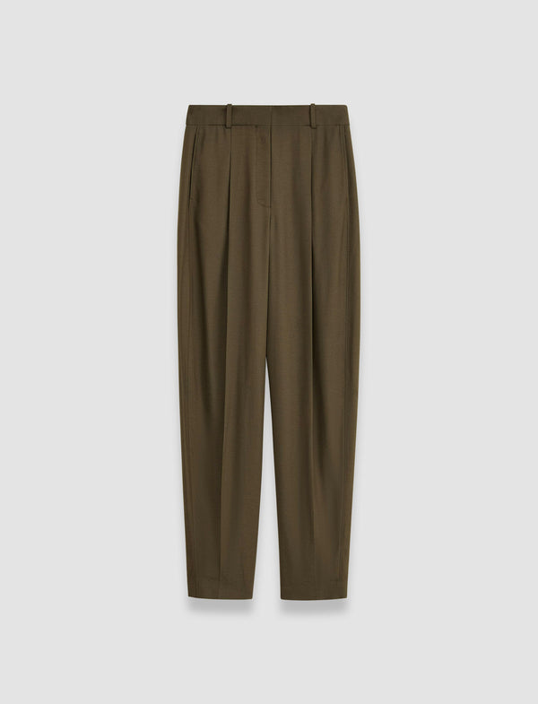 joseph Viscose Twill Germain Trousers Hass Avocado