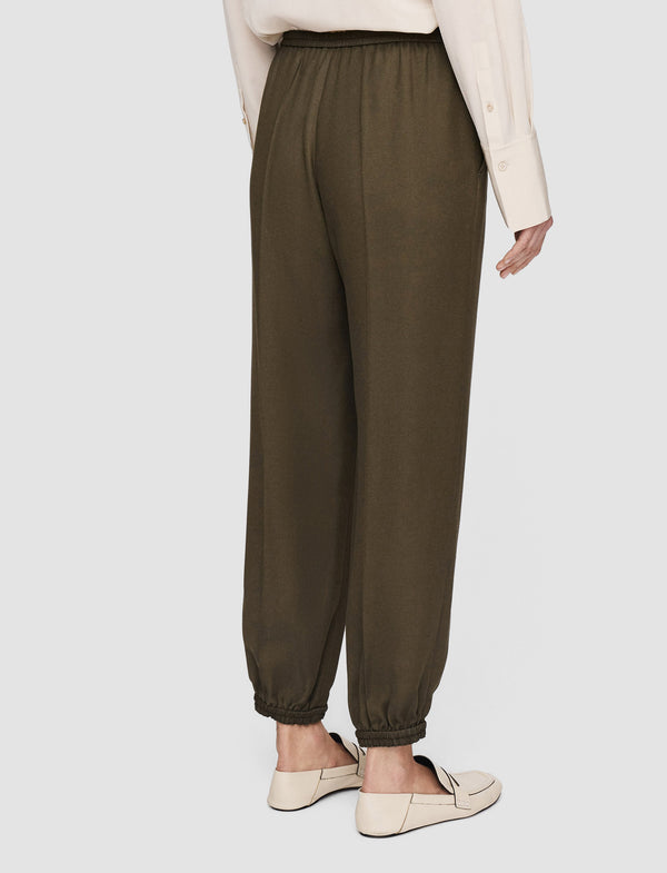 Joseph Viscose Twill Taio Trousers Hass Avocado