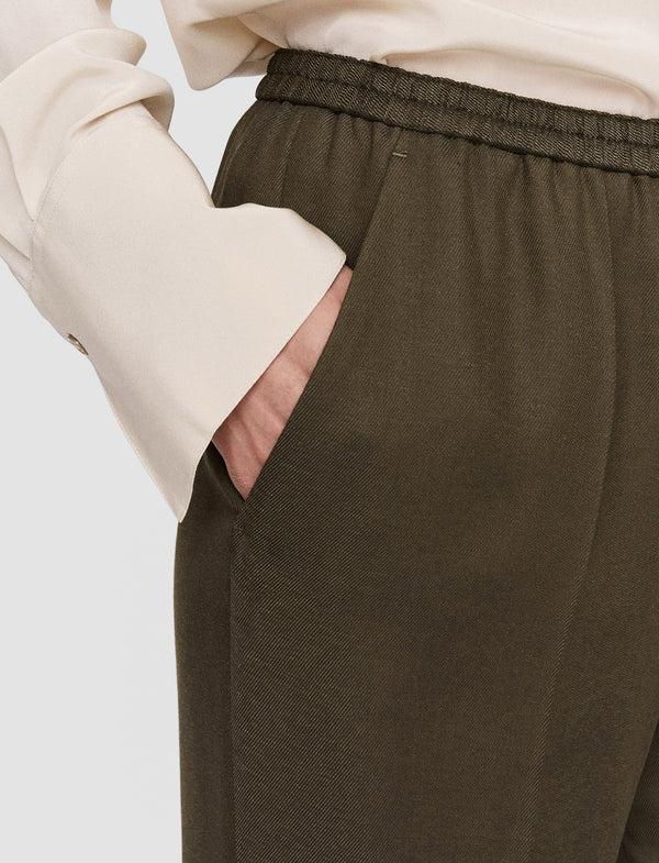 Joseph Viscose Twill Taio Trousers Hass Avocado