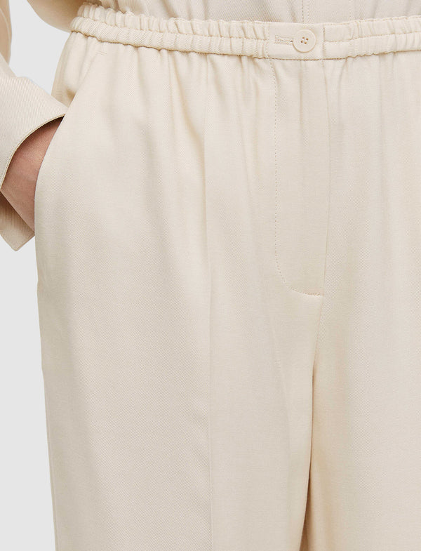 Joseph Viscose Twill Taio Trousers Oat