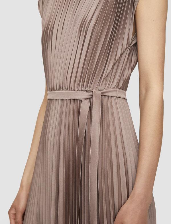 Joseph Volta Knit Weave Plissé Dress Escargot