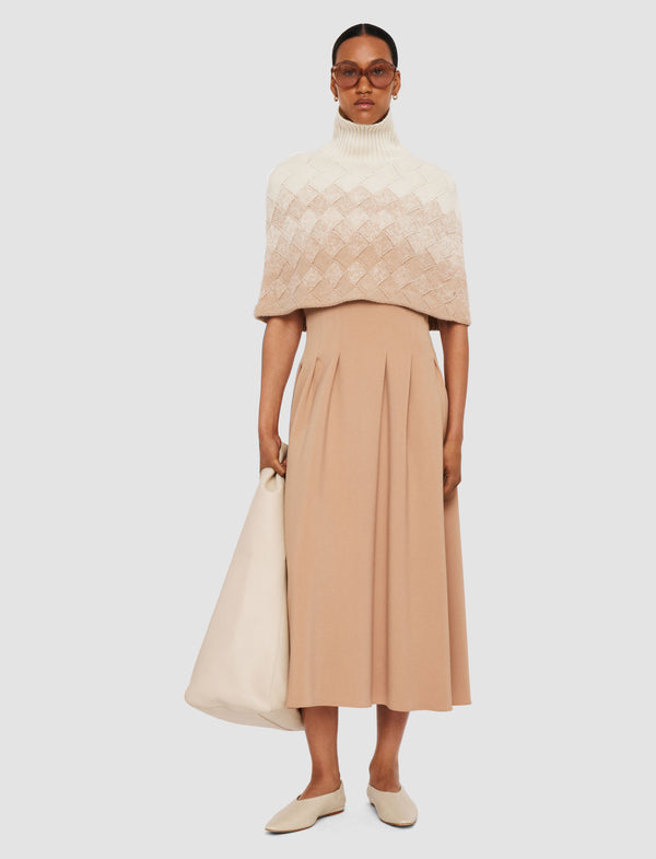 Joseph Weave Knit Neck Warmer Ivory/Blusher