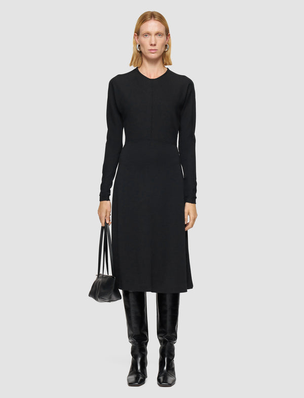 Joseph Wool Jersey Dress Black