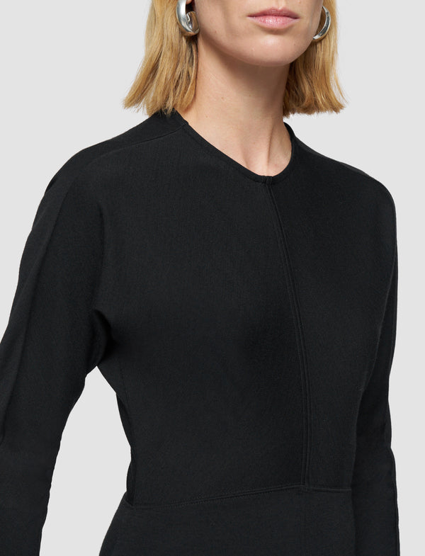 Joseph Wool Jersey Dress Black