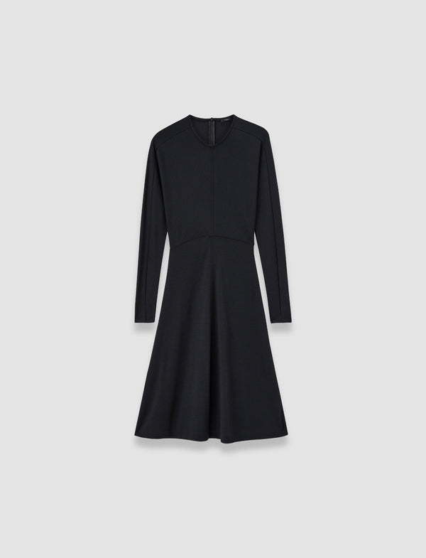 joseph Wool Jersey Dress Black