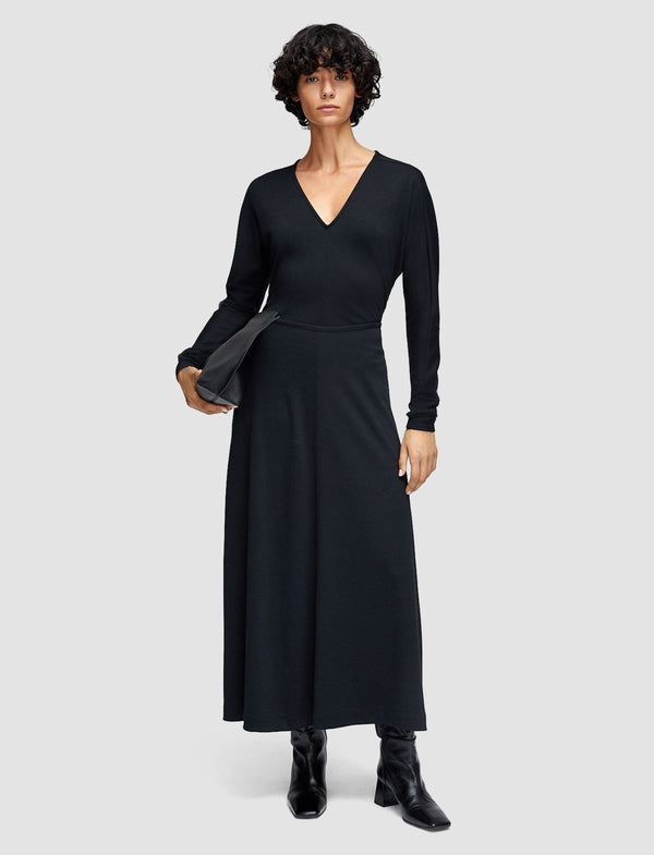 Joseph Wool Jersey Maxi Skirt Black