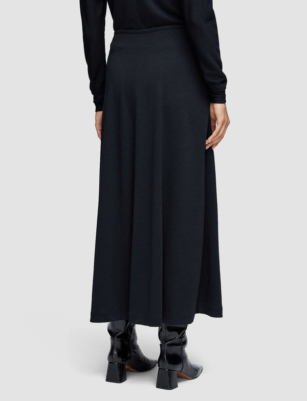 Joseph Wool Jersey Maxi Skirt Black
