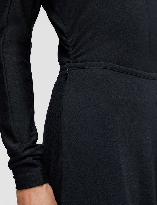 Joseph Wool Jersey Maxi Skirt Black