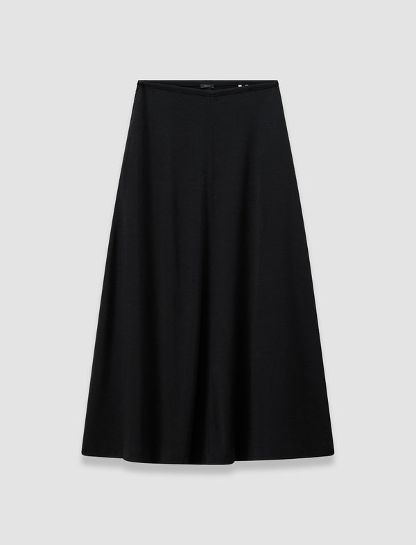joseph Wool Jersey Maxi Skirt Black