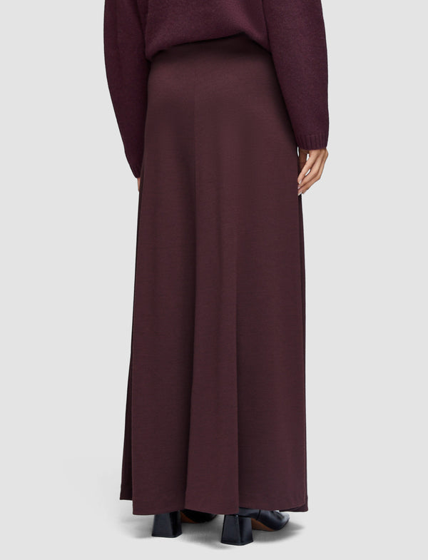 Joseph Wool Jersey Maxi Skirt Maraschino
