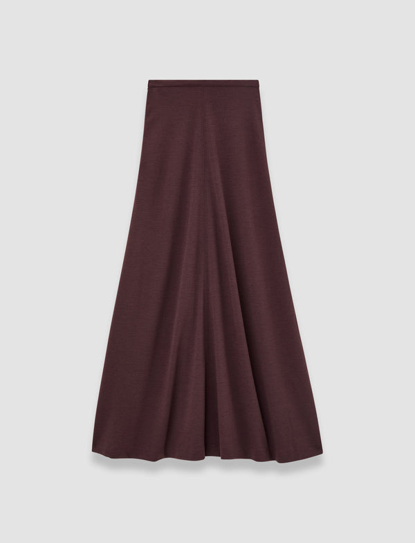 joseph Wool Jersey Maxi Skirt Maraschino