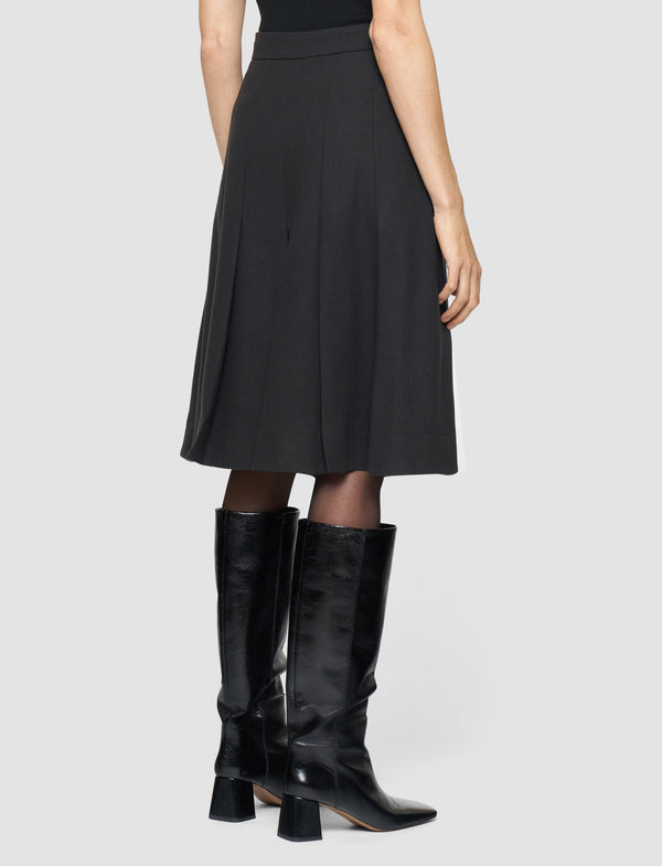 Joseph Yanis Flannel Wool Long Shorts Dark Smoke