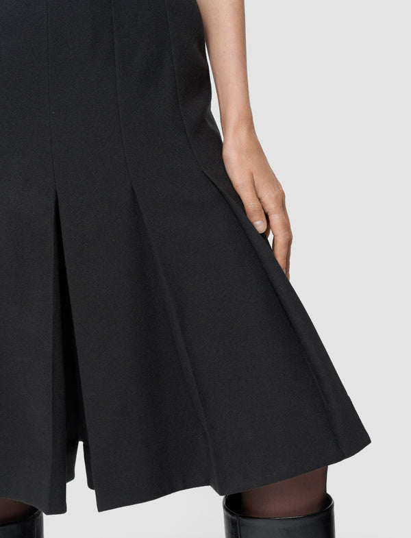 Joseph Yanis Flannel Wool Long Shorts Dark Smoke