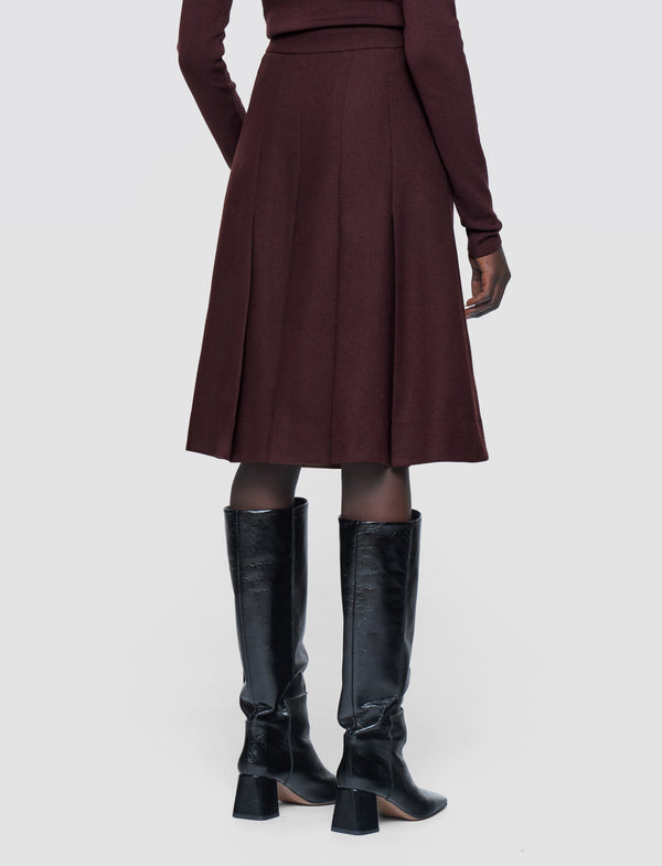 Joseph Yanis Flannel Wool Long Shorts Maraschino