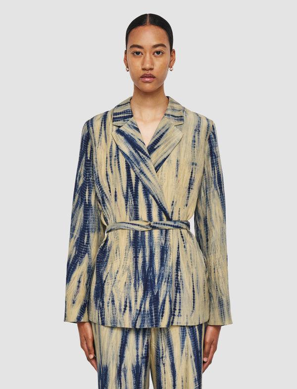Joseph Joubert Tie Dye Silk Jacket Desert Sand/Navy
