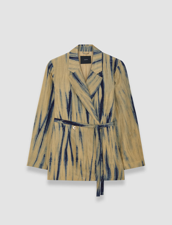 joseph Joubert Tie Dye Silk Jacket Desert Sand/Navy