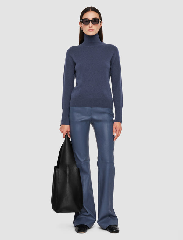 Joseph Light Pure Cashmere High Neck Jumper Harbour