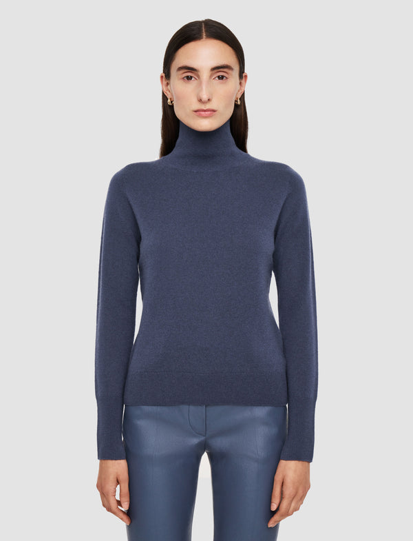 Joseph Light Pure Cashmere High Neck Jumper Harbour