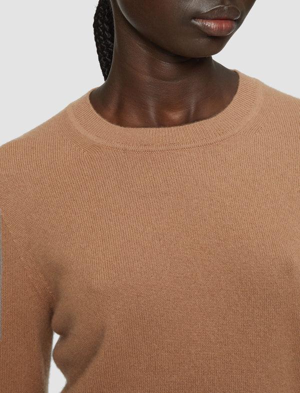 Joseph Light Pure Cashmere Round Neck Jumper Blusher