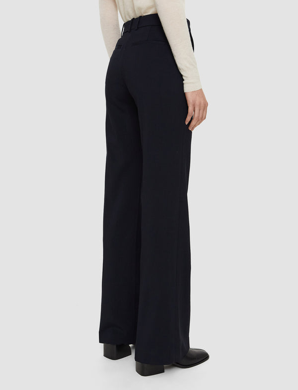 Joseph Morissey Tailoring Wool Stretch Trousers Navy