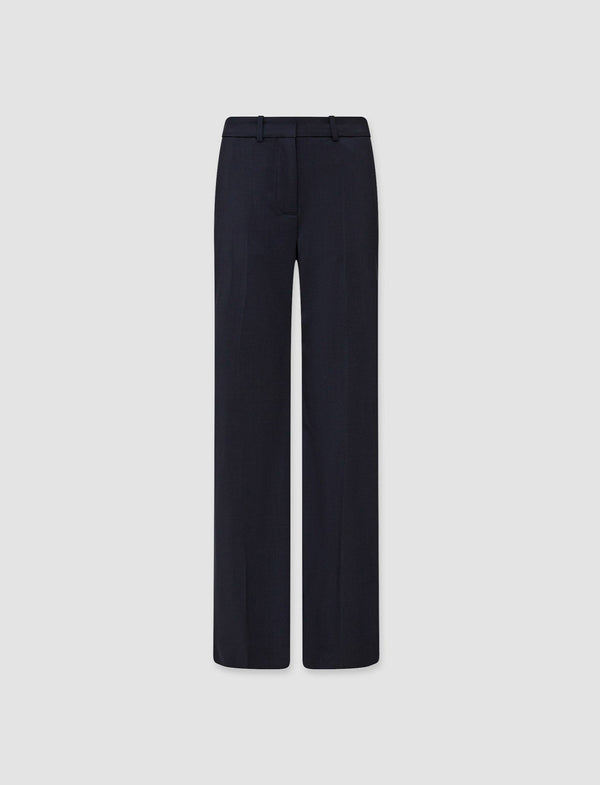joseph Morissey Tailoring Wool Stretch Trousers Navy
