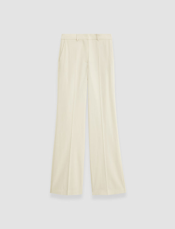 joseph Morissey Tailoring Wool Stretch Trousers Oat