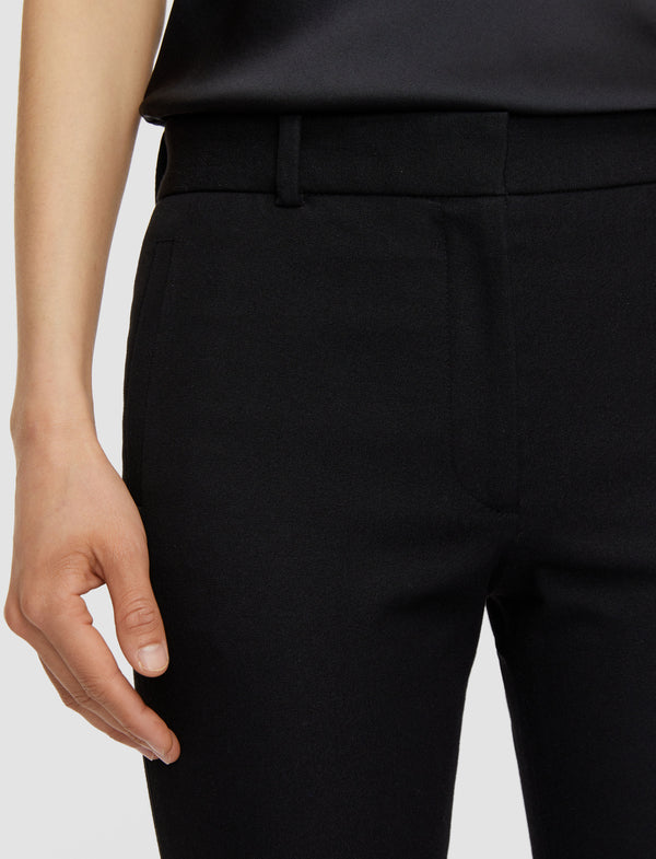 Joseph New Eliston Gabardine Stretch Trousers Black