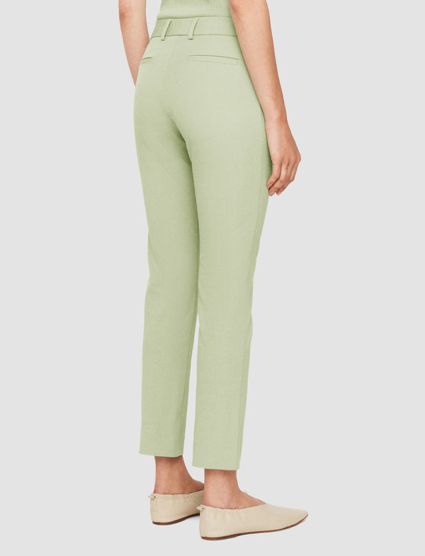 Joseph New Eliston Gabardine Stretch Trousers Matcha
