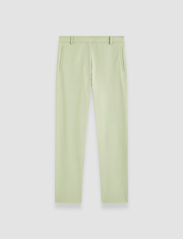 joseph New Eliston Gabardine Stretch Trousers Matcha