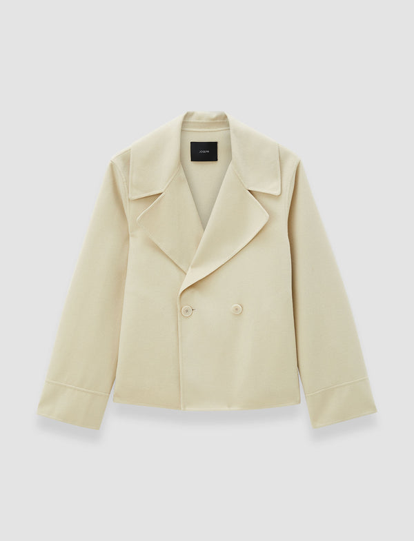 joseph Rollet Light Double Face Wool Jacket Affogato