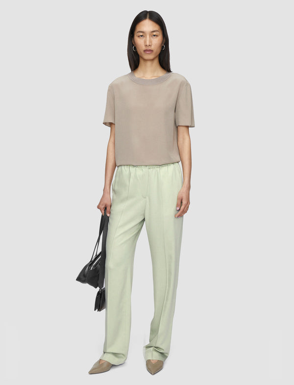 Joseph Tahiti Soft Viscose Tailoring Trousers Matcha