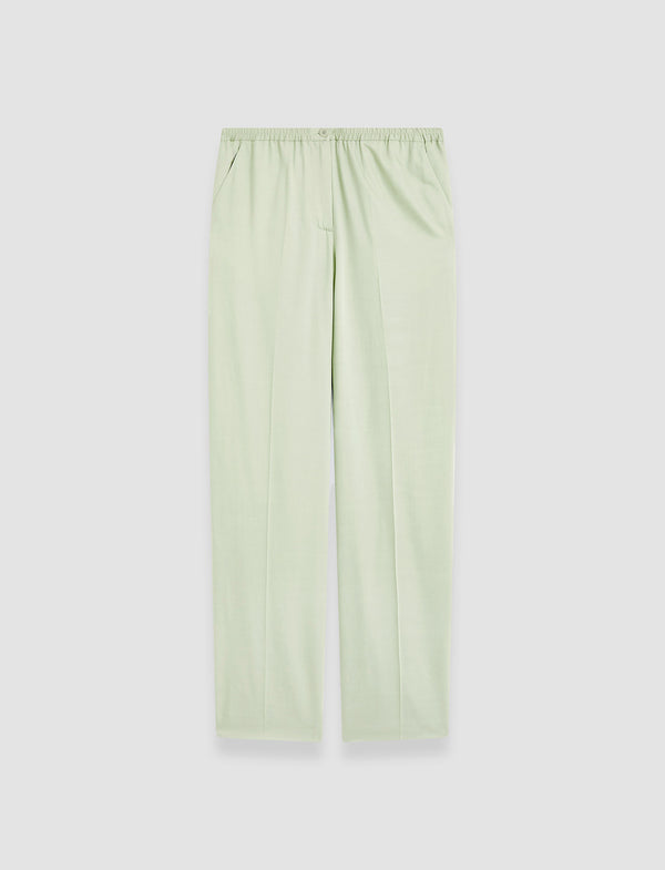 joseph Tahiti Soft Viscose Tailoring Trousers Matcha
