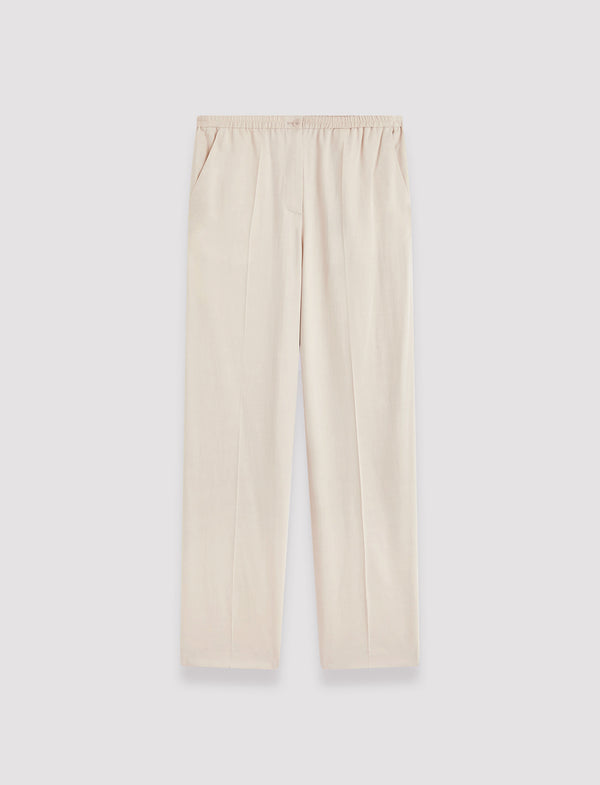 joseph Tahiti Soft Viscose Tailoring Trousers Quail