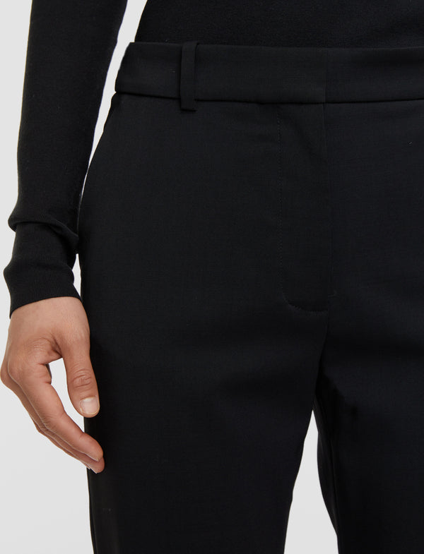 Joseph Tailoring Wool Stretch Coleman Trousers Black