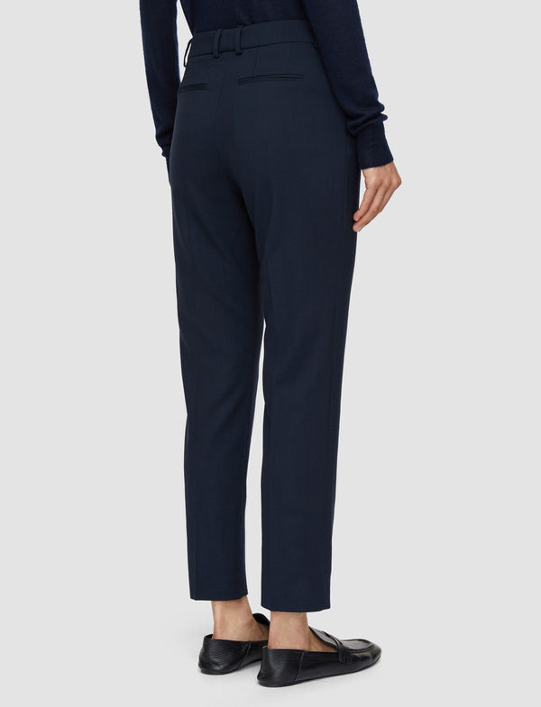 Joseph Tailoring Wool Stretch Coleman Trousers Navy
