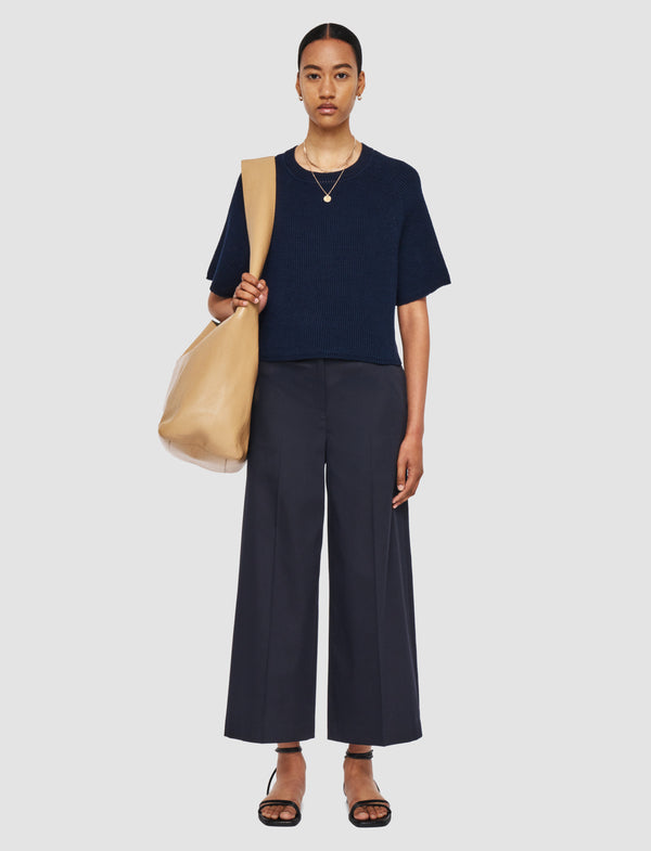 Joseph Temple Light Gabardine Stretch Trousers Navy