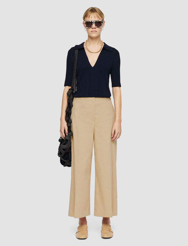 Joseph Temple Light Gabardine Stretch Trousers Sesame