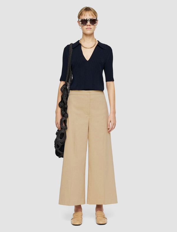 Joseph Temple Light Gabardine Stretch Trousers Sesame