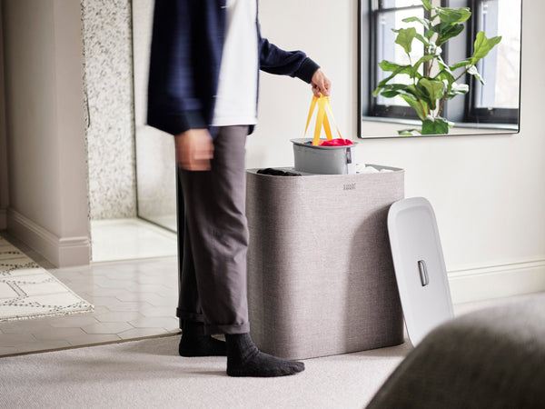 Joseph Joseph 2-piece Gray Tota Trio 90L & Hold-All™ Max 55L Laundry Basket Set