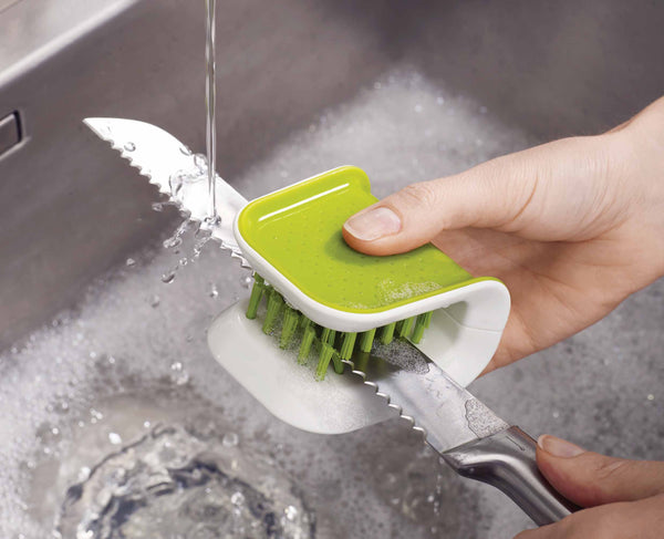 joseph joseph BladeBrush™ Green Knife & Cutlery Cleaning Brush