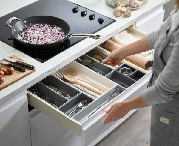 joseph joseph Blox™ 10-piece Gray Drawer Organizer Set