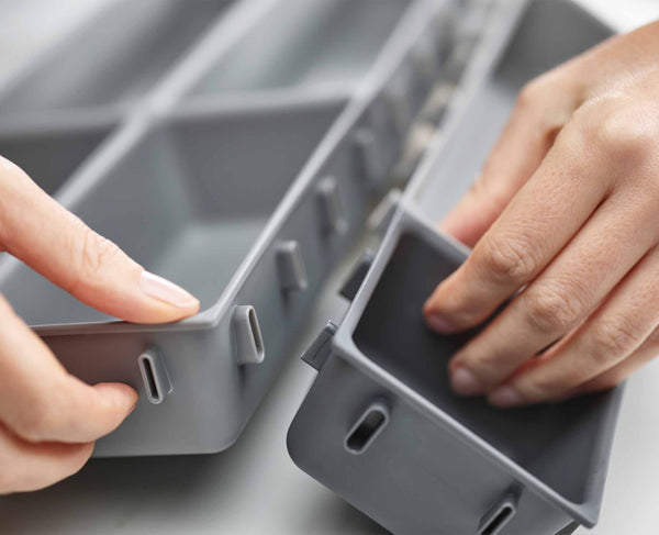 Joseph Joseph Blox™ 7-piece Gray Drawer Organizer Set