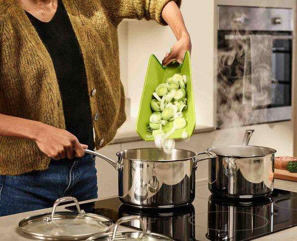 joseph joseph Chop2Pot™ Plus Folding Green Cutting Board