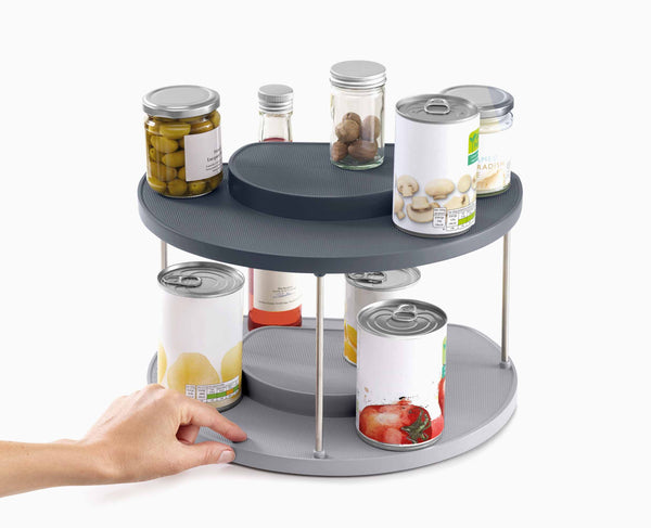 Joseph Joseph CupboardStore™ 2-tier Gray Rotating Organizer