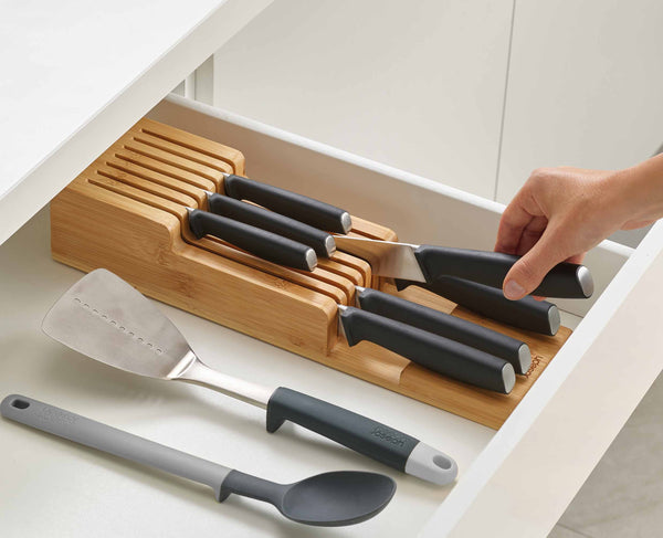 Joseph Joseph DrawerStore™ Bamboo Compact Knife Organizer