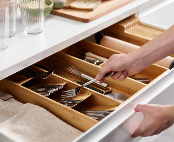 joseph joseph DrawerStore™ Bamboo Cutlery Utensil & Gadget Organizer